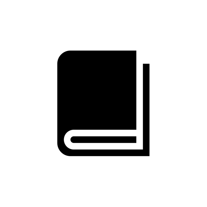 Icon eines geschlossenen Buchs.